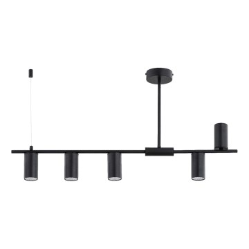 Rúdra szerelhető csillár URANOS 5xGU10/10W/230V fekete