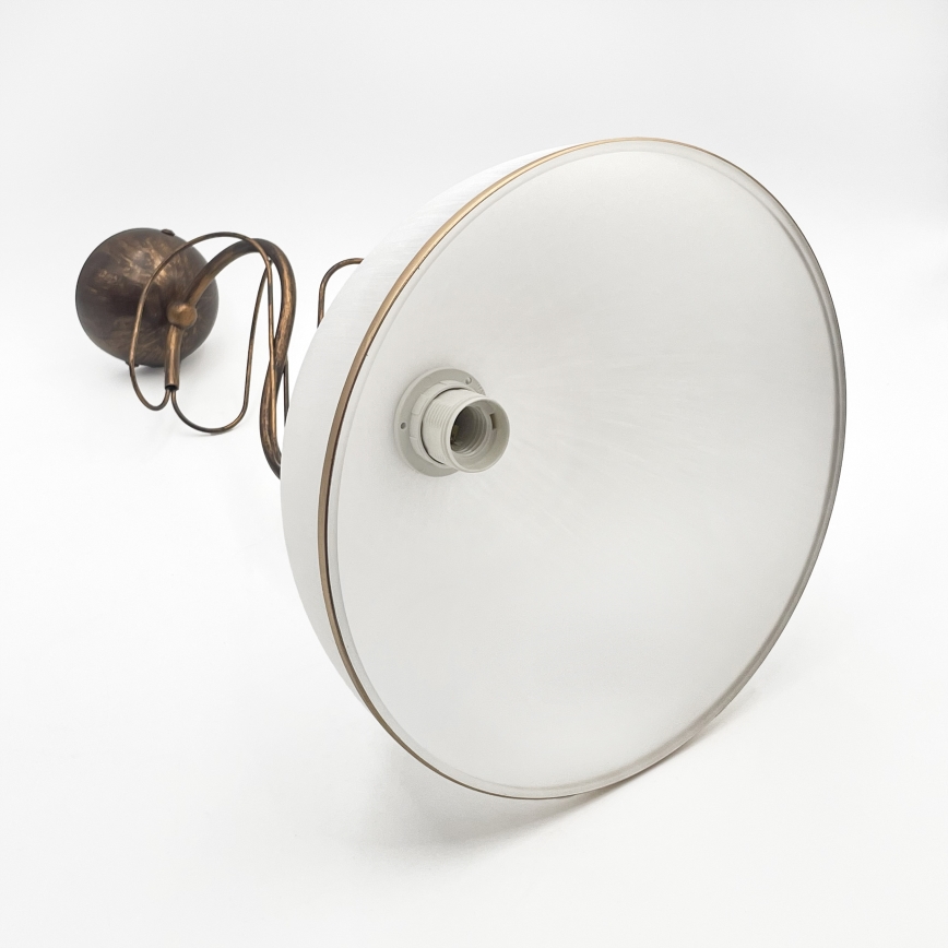 Rúdra szerelt COBRA csillár 1xE27/60W/230V Ø 30 cm bronz/patina