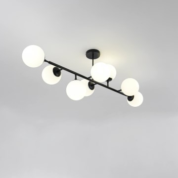 Rúdra szerelt DORADO csillár 8xE14/40W/230V fekete