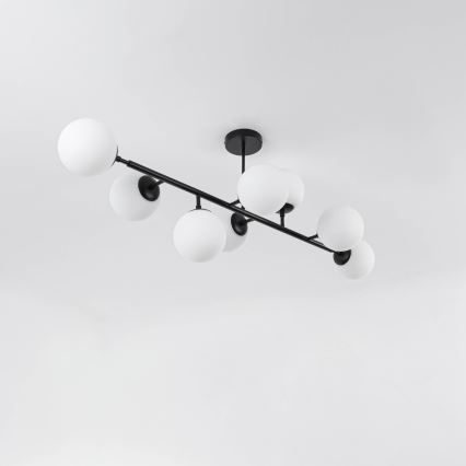 Rúdra szerelt DORADO csillár 8xE14/40W/230V fekete