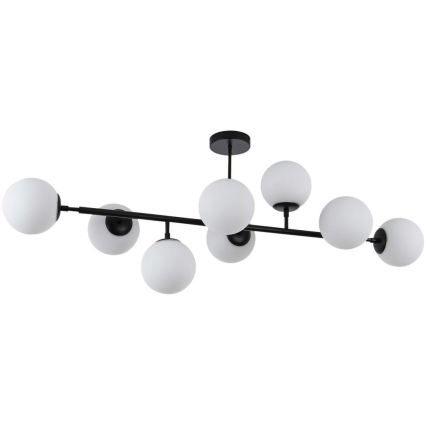 Rúdra szerelt DORADO csillár 8xE14/40W/230V fekete