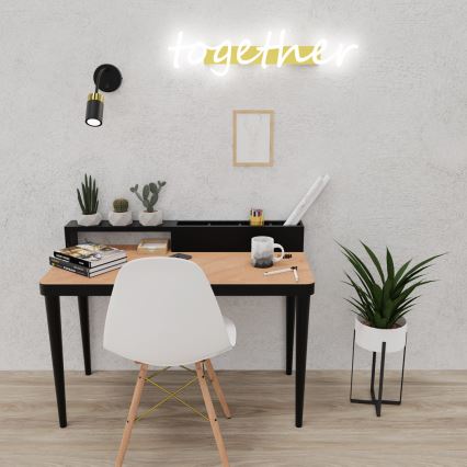 Rugalmas lámpa JOKER 1xGU10/8W/230V fekete/arany