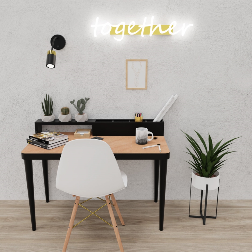 Rugalmas lámpa JOKER 1xGU10/8W/230V fekete/arany