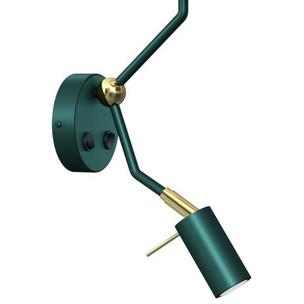 Rugalmas lámpa VERDE 1xE27/60W/230V + 1xGU10-MR11/7W zöld