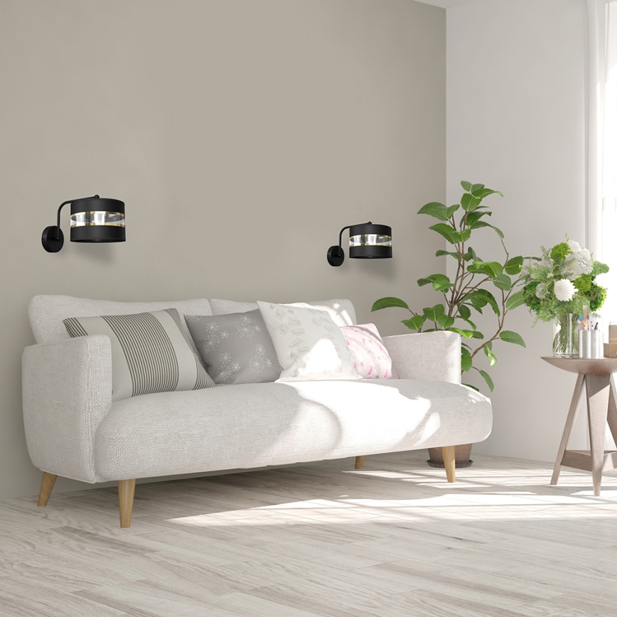 Rugalmas lámpatest ULTIMO 1xE27/60W/230V fekete