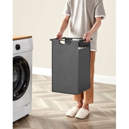 Ruhaszennyes kosár REX barna/szürke