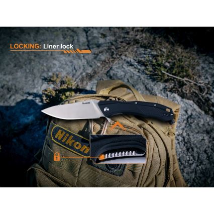 Ruike RUD198PB - Összecsukható zsebkés 23,1 cm fekete