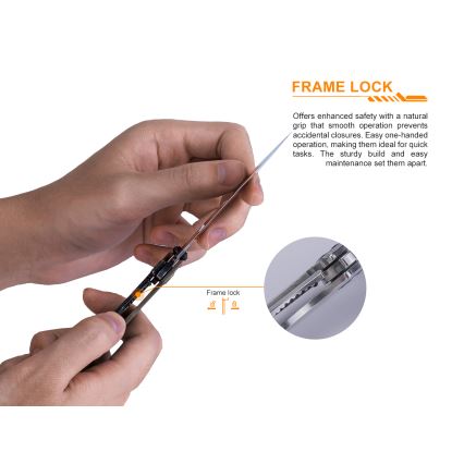 Ruike RUP801SF - Zsebkés 20 cm ezüst színben