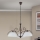 RULA láncos csillár 3xE27/40W/230V Ø 70 cm fehér/bronz