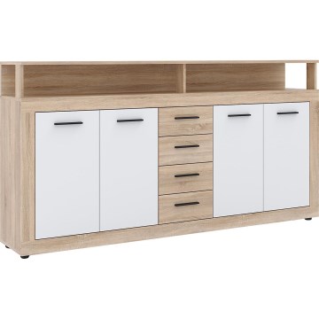 RUNA komód sonoma tölgy/fehér
