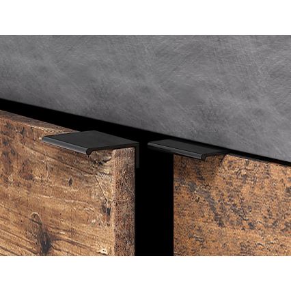 RUNEA komód sötétbarna/antracit