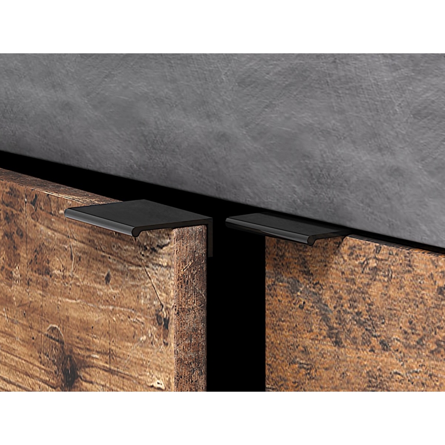 RUNEA komód sötétbarna/antracit