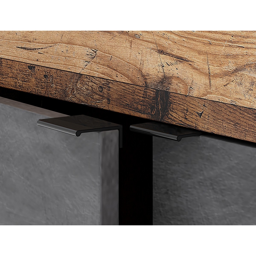 RUNEA komód sötétbarna/antracit