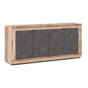 RUNEA komód világosbarna/antracit