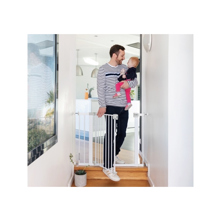 Safety 1st - Biztonsági ajtórács AUTO CLOSE fehér