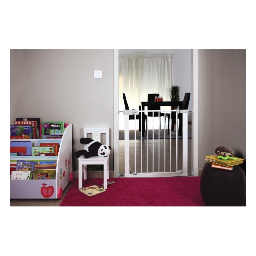 Safety 1st - Biztonsági ajtórács AUTO CLOSE fehér