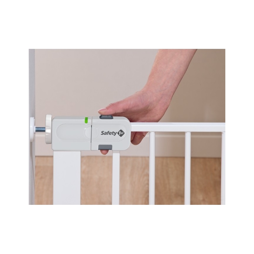 Safety 1st - Biztonsági ajtórács AUTO CLOSE fehér