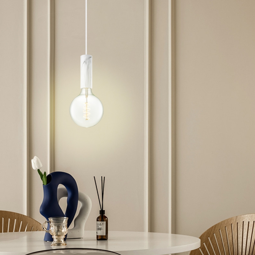 Függeszték kábelre SAGA 1xE27/40W/230V márvány hatású