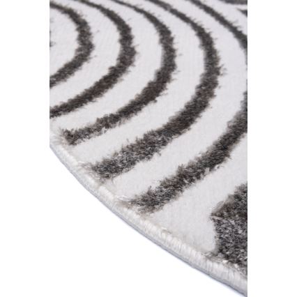 SALAMANCA kerek szőnyeg, 100 cm átmérő, szürke/fehér