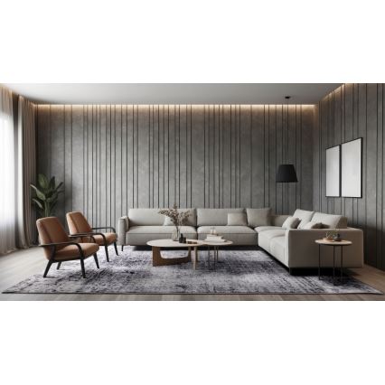 SALAMANCA szőnyeg 67x120 cm, szürke/fehér