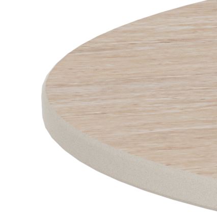 SANTORINI dohányzóasztal, átmérő 70 cm, bézs/szürke, kerámia