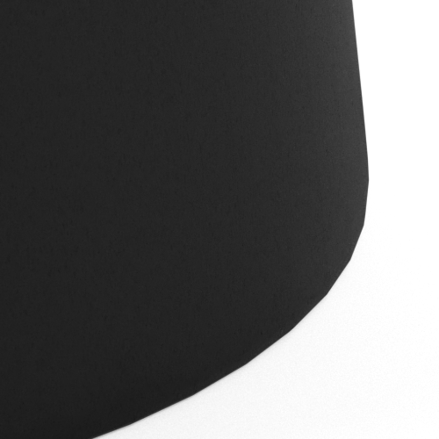 SANTORINI dohányzóasztal, átmérő 70 cm, fehér/fekete, kerámia