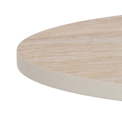 SANTORINI dohányzóasztal, Ø 45 cm, bézs/szürke, kerámia