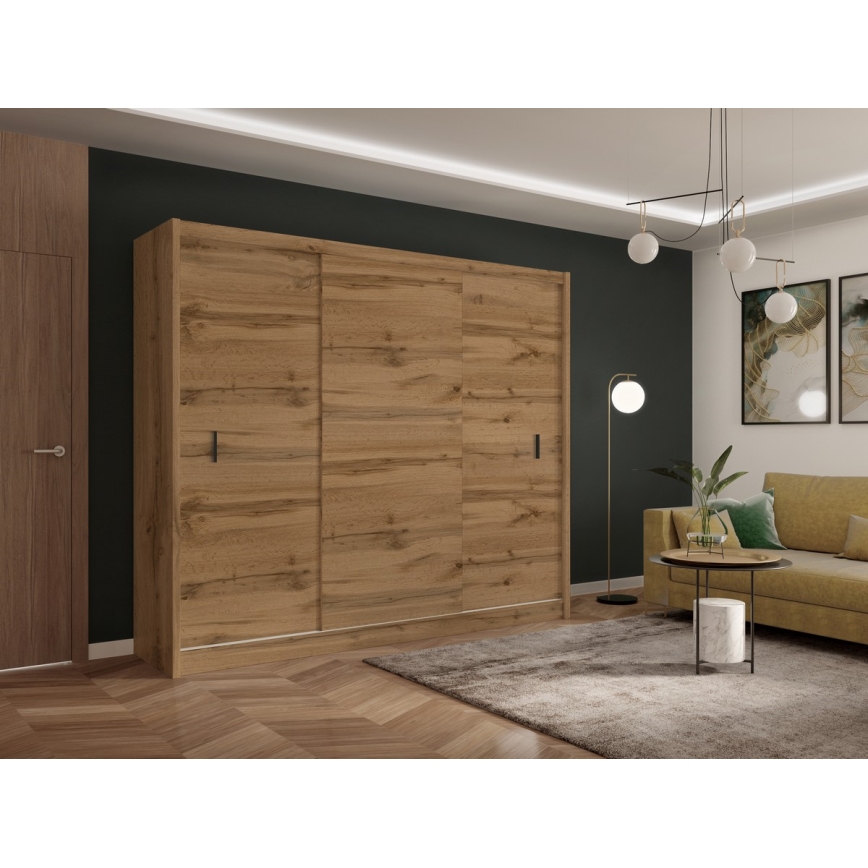 Tolós szekrény SAPHIRA 250x215 cm Wotan tölgy