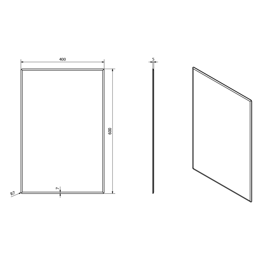 Sapho - ACCORD tükör 40x60 cm