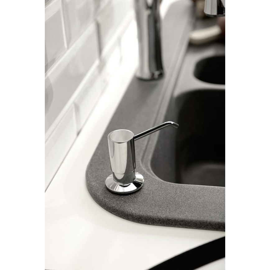 Sapho - Beépíthető szappanadagoló, fényes króm