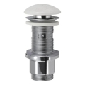 Sapho - Click-Clack BLOK mosdó lefolyó, átm. 6,7 cm, márvány/fehér
