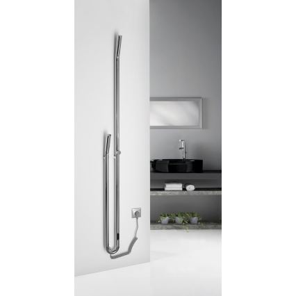 Sapho - DUOPASSO elektromos törölközőszárító időzítővel 45W 170x12 cm, fényes króm