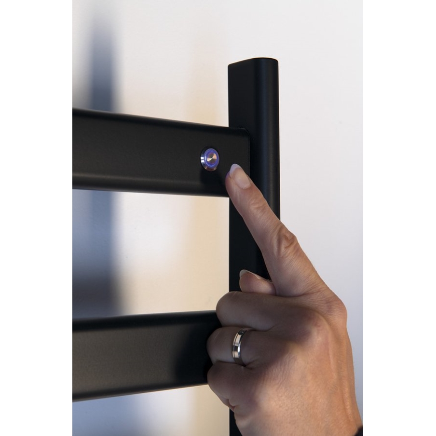 Sapho - Elektromos törölközőszárító ELIAS 105W/230V 49x73 cm matt fekete