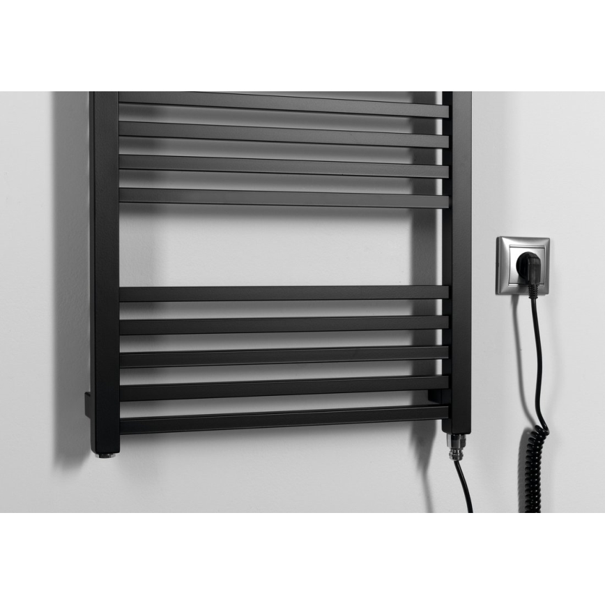 Sapho - Elektromos törölközőszárító METRO-E 400W 106x50 cm matt fekete