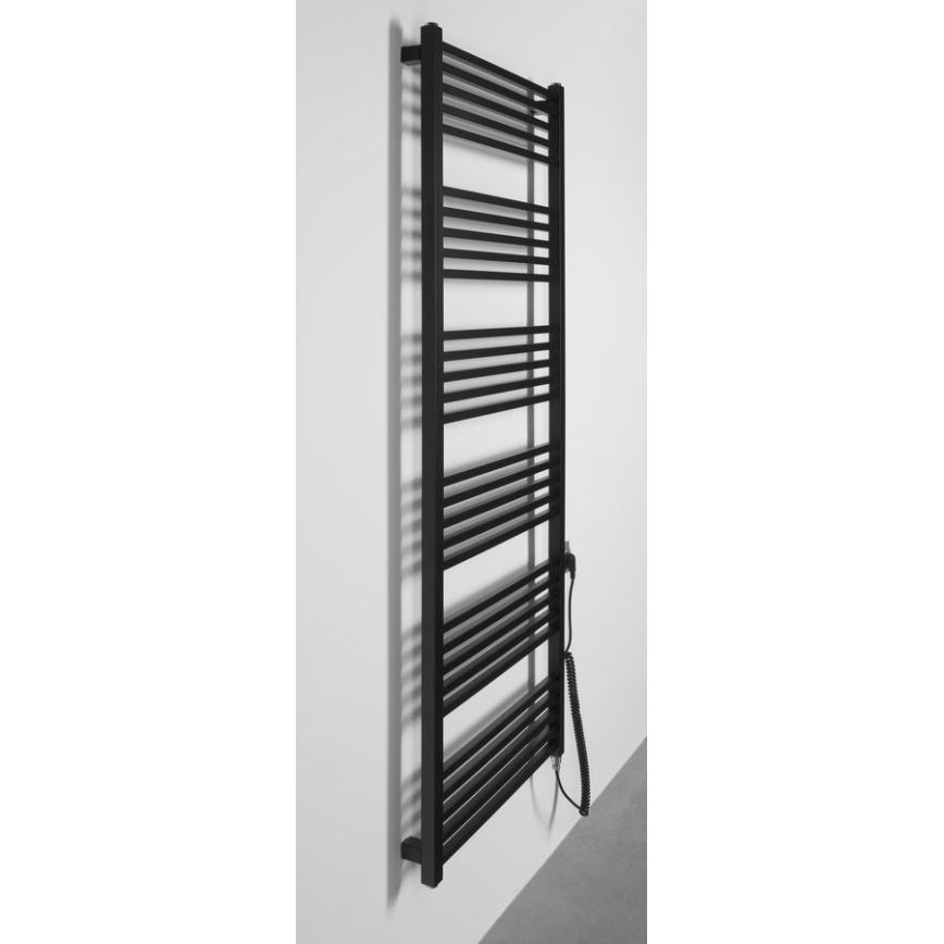 Sapho - Elektromos törölközőszárító METRO-E 800W 162x60 cm matt fekete
