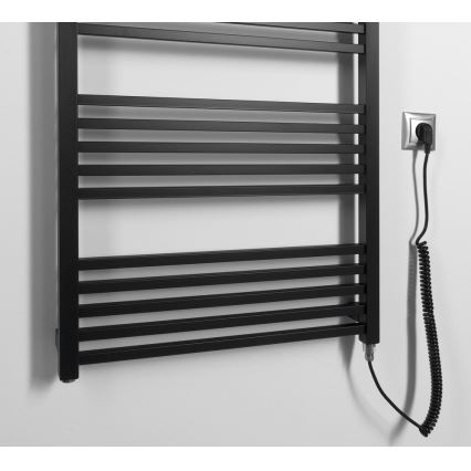 Sapho - Elektromos törölközőszárító METRO-E 800W 162x60 cm matt fekete