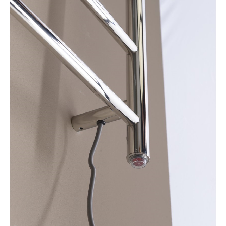 Sapho - Elektromos törölközőszárító REDONDO 130W 150x60 cm fényes króm kerek