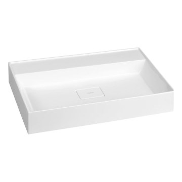 Sapho - Falra szerelhető mosdó GODIVA 68x44 cm márvány/fehér