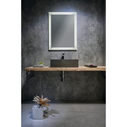 Sapho - FORMIGO munkalapra helyezhető mosdó 47,5x36,5 cm beton/fekete