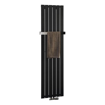 Sapho - Fürdőszobai radiátor COLONNA 910W/230V 45x180 cm fekete