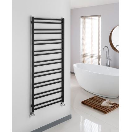 Sapho - Fürdőszobai radiátor METRO DOS 476W/230V 55x143 cm matt fekete