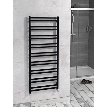 Sapho - Fürdőszobai radiátor METRO DOS 476W/230V 55x143 cm matt fekete