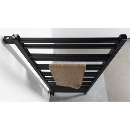 Sapho - Fürdőszobai radiátor METRO SPACE 525 W/230 V 55 x 143 cm matt fekete