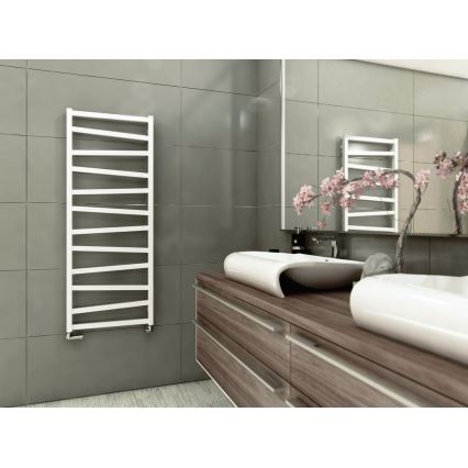Sapho - Fürdőszobai radiátor ZIG 490 W/230 V 50 x 133 cm fehér