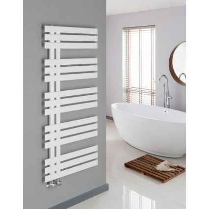 Sapho - Fürdőszobai törölközőszárító SILVANA 123x50 cm fehér