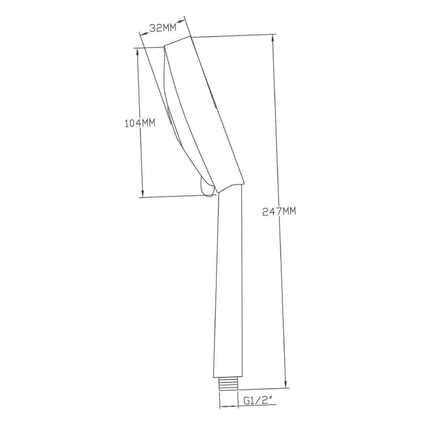 Sapho - Kézi zuhany, fényes króm