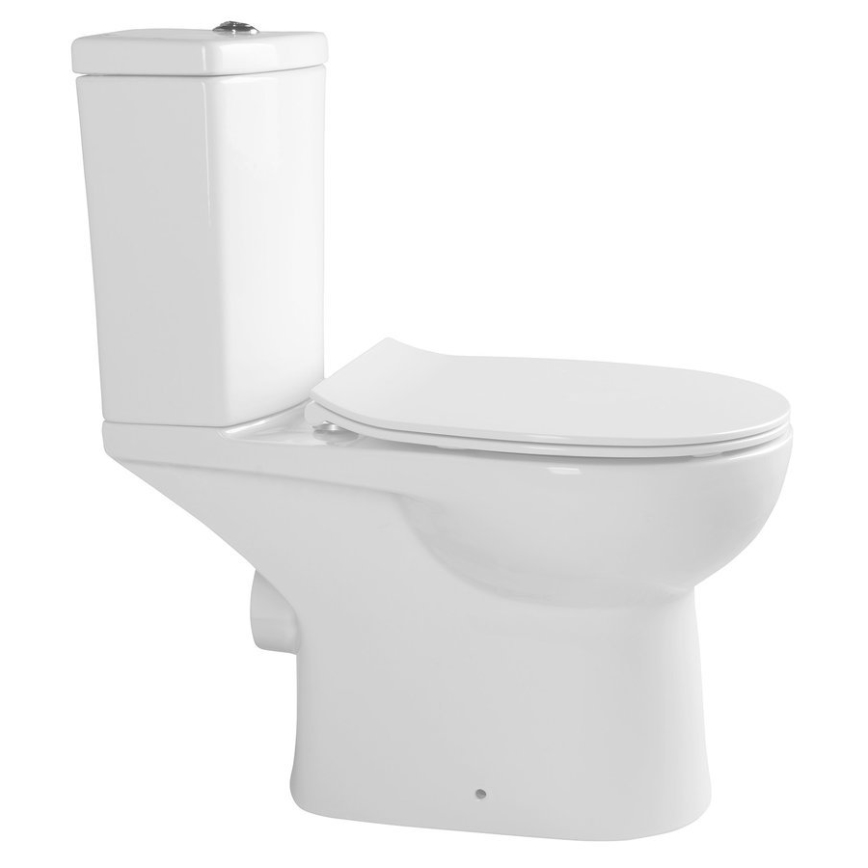 Sapho - kombinált WC kézi bidézuhannyal, hátsó kifolyással, kerámia/fehér
