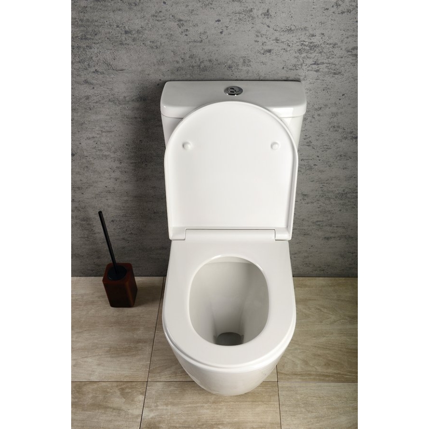 Sapho - kombinált WC TURKU alsó/hátsó lefolyás kerámia/fehér