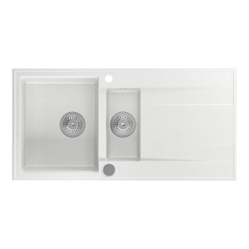 Sapho - Konyhai mosogató 100x50 cm gránit/fehér