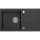 Sapho - Konyhai mosogató 77x44 cm gránit/fekete
